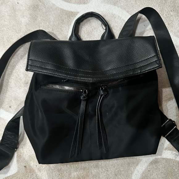 Botkier Black Leather Backpack - Picture 1 of 5